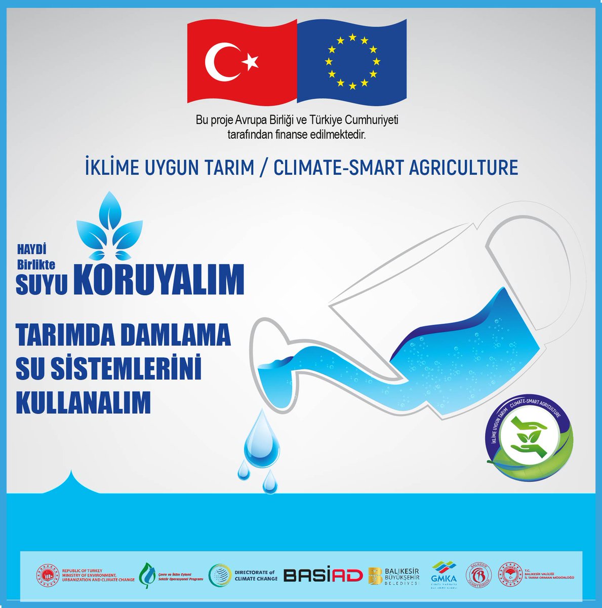 iklimeuyguntarm's tweet photo. Haydi Birlikte Suyu Koruyalım. @ipacevre 

Bu hesap, Avrupa Birliğinin maddi desteği ile oluşturulmuştur ve sürdürülmektedir. İçerik tamamıyla Balıkesir Sanayici ve İş İnsanları Derneği sorumluluğu altındadır ve Avrupa Birliğinin görüşlerini yansıtmak zorunda değildir. https://t.co/RVettqIS3X