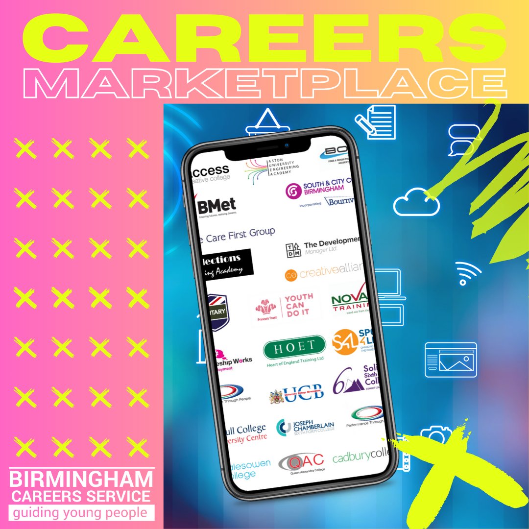 Our virtual careers marketplace is a great place to find out about local colleges, 6th Forms and training providers in your area and their offer to you. Visit us here birminghamcareersservice.co.uk/marketplace/