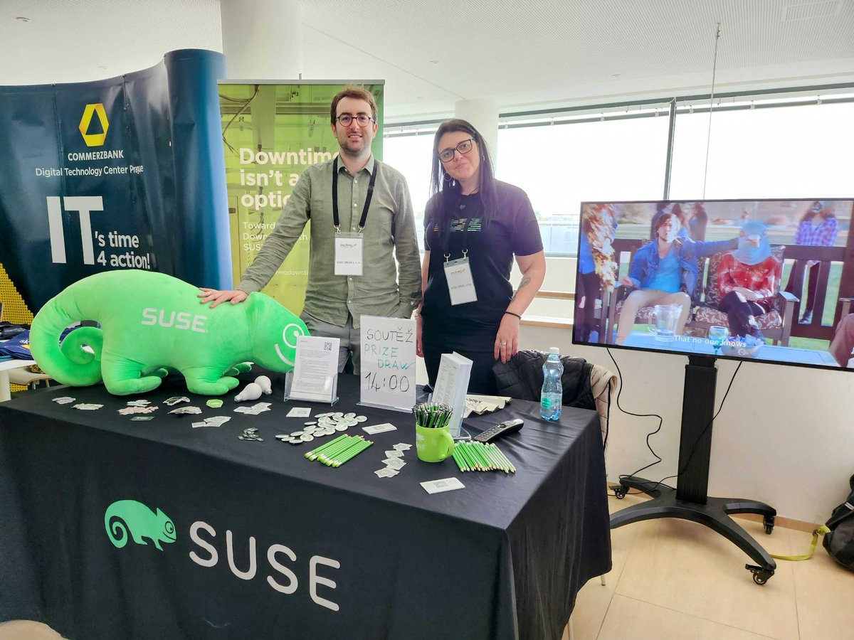 Navštivte stánek <a href="/SUSE_CZ/">SUSE Česká republika</a> na Dnech Firem na Matfyzu. okt.to/L2Hrbq