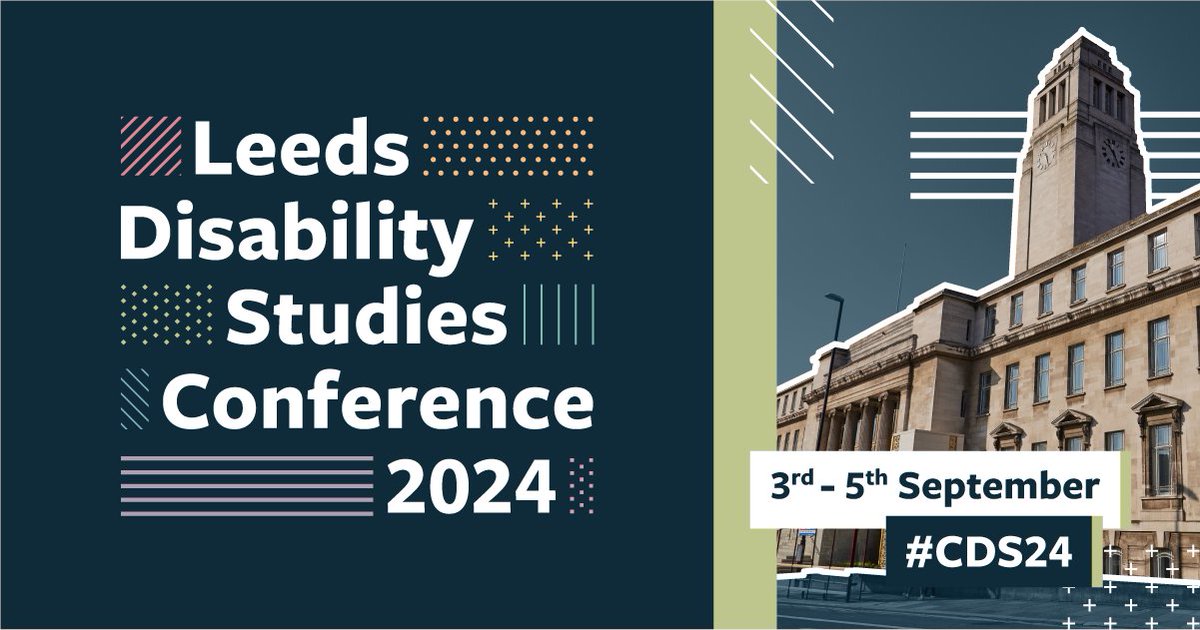 The deadline for submitting abstracts for the Leeds Disability Studies Conference is getting close. For more information and to submit your abstract by 30th April visit our website bit.ly/CDS24cfp