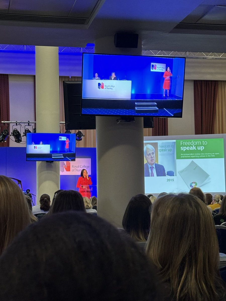 Inspiring talk from Helene Donnelley at the RCN Education Conference regarding speaking up and challenging dangerous culture @NatGuardianFTSU #rcned24
