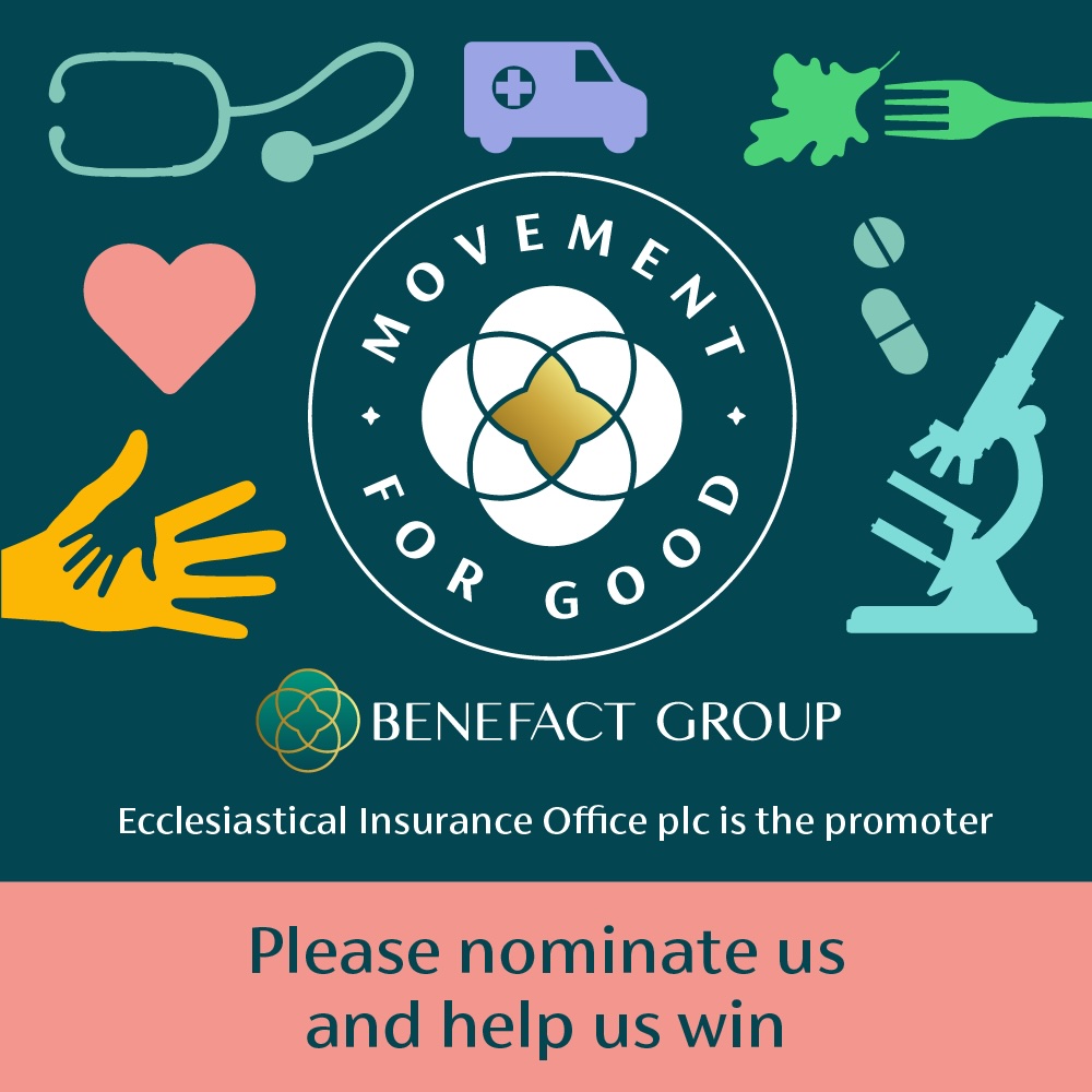 You can support us by simply filling in a form! Spare 60 seconds and nominate us to receive £5,000! Nominate HASAG here: health.movementforgood.com/#nominateAChar…