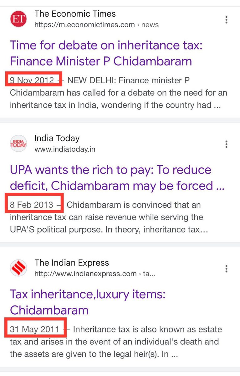 They are now crying that the media is unreasonably bringing up Sam Pitroda's statement regarding inheritance tax. The excuse is that his views don't reflect Congress' views. But even UPA's Finance Minister proposed the idea of inheritance tax so many times. If so many of your
