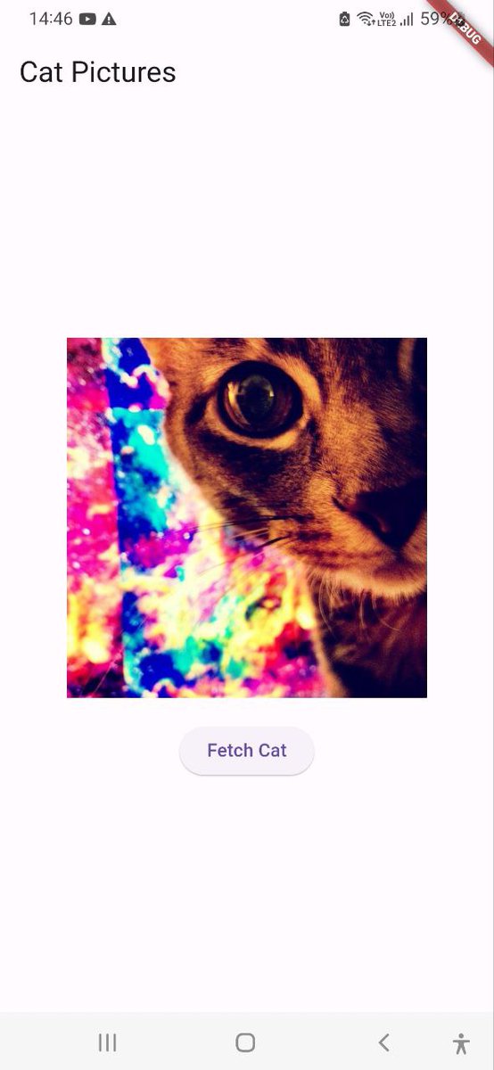 'Just dipped my toes into Flutter API integration! 🚀 Built a simple app to fetch random cat pics using the Cat API. 🐱💻 Learning how to harness APIs opens up a world of possibilities! #Flutter #API #AppDevelopmentServices