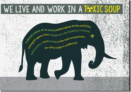 hazardscampaign's tweet photo. #IWMD24

See Trade Union Clean Air Network Workers Guide to action on indoor workplace air pollution https://t.co/GrNPLeaisO
We live+work in a TOXIC SOUP !
Workers Guide  gives workers facts,law, tools  to make invisible pollution+poor ventilation visible and how to take action https://t.co/CbruLH9Uxc