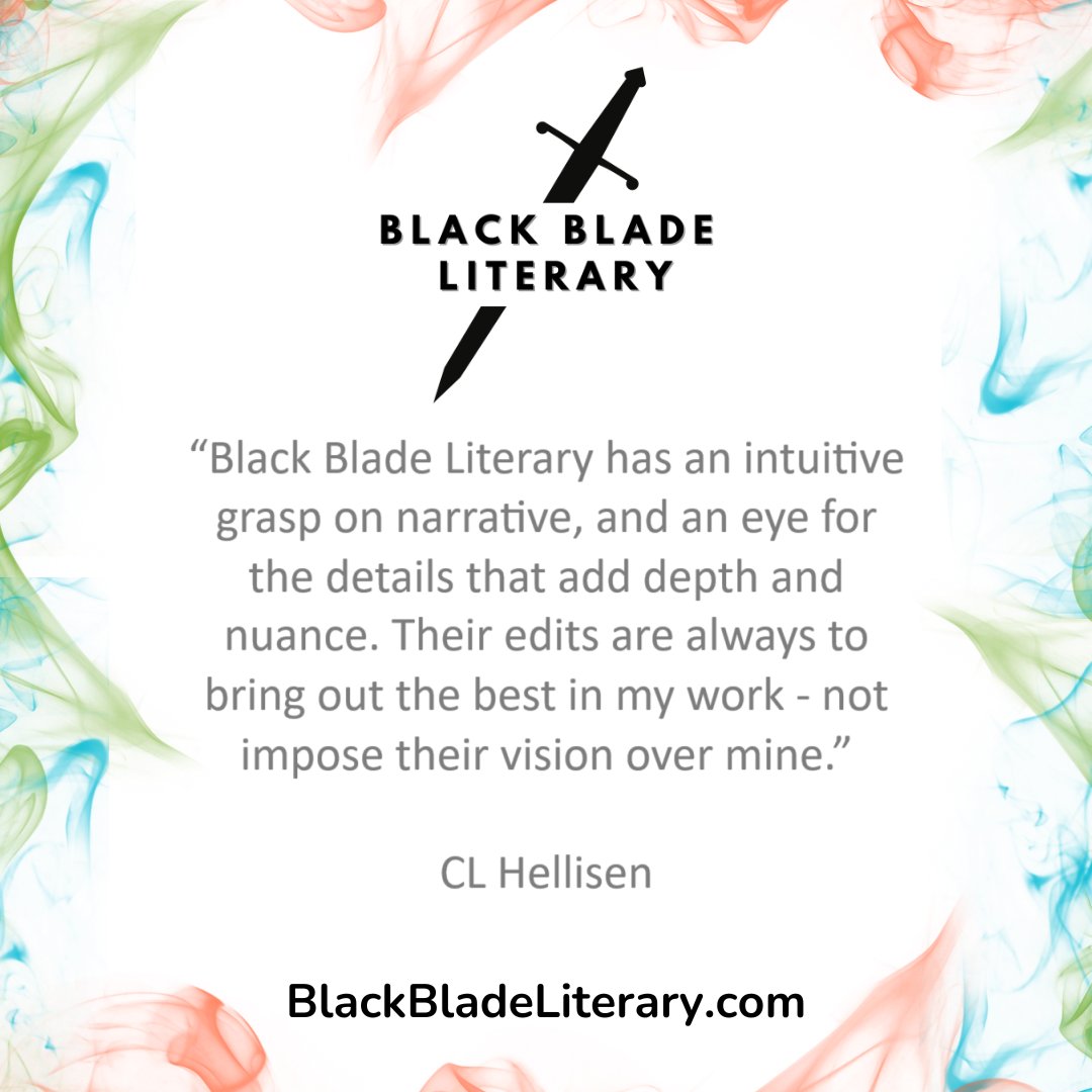What did author @CL_Hellisen think of <a href="/BlackBladeLit/">Black Blade Literary</a>'s editorial services for #sciencefiction, #fantasy &amp; #horror fiction?

CL Hellisen's published books include “Beast Keeper”, “When the Sea is Rising Red” and “King of the Hollow Dark”

BlackBladeLiterary.com

#writingcommunity