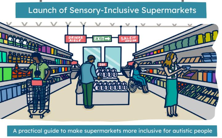 A new sensory guide to help #supermarkets improve accessibility and inclusion for #autistic shoppers, launched <a href="/UniofReading/">Uni of Reading</a> yesterday, is now available online. It was created with the help of autistic people  by the @sensory_street project. See tinyurl.com/bdhyv28e #autism