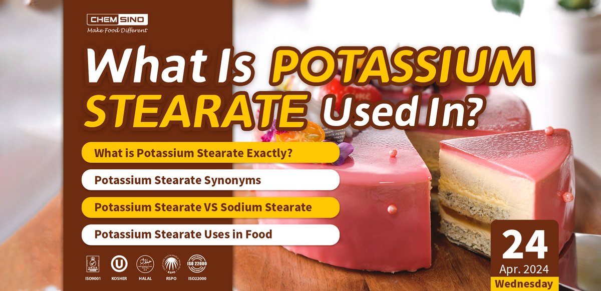 #Foodscience: What Is Potassium Stearate Used In? 🍰 

Discover the magic of Potassium Stearate – a super ingredient powering many industries! 🚀 #PotassiumStearate #SuperIngredient #Emulsifier 

Useful reference 👉 cnchemsino.com/blog/what-is-p…