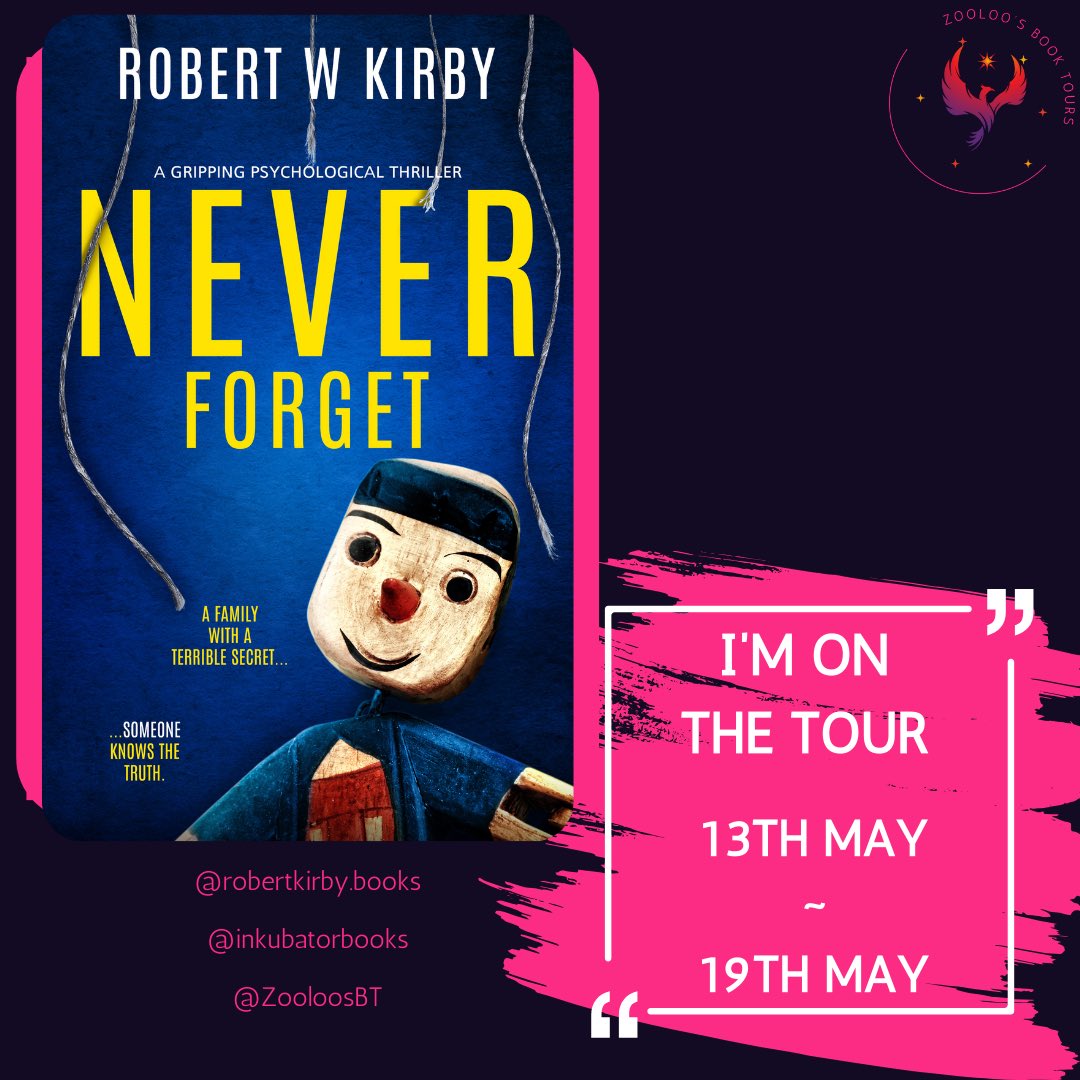 ✨I’m on the Tour ✨

Never Forget by Robert W Kirby 
 
@inkubatorbooks @ZooloosBT 

#NeverForget #BookTwitter #BlogTour 
Ad/PR