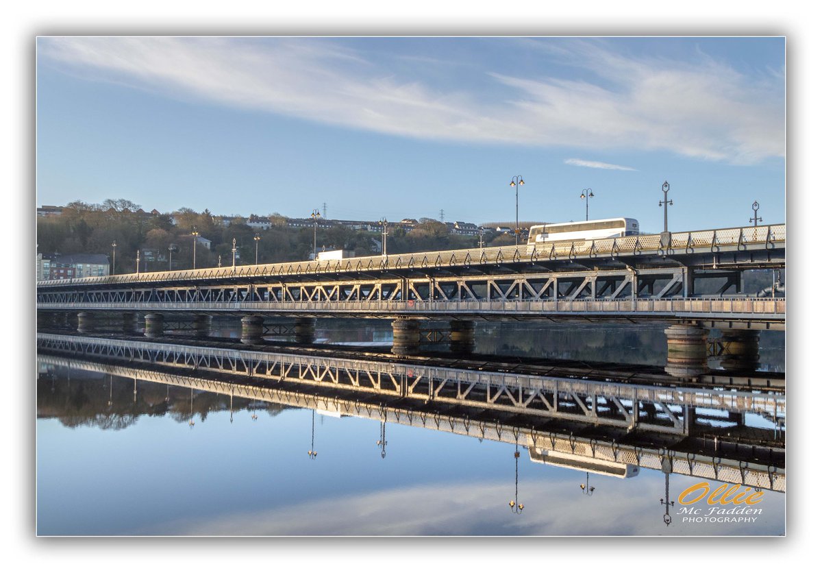 Seeing double on a morning like today #derry