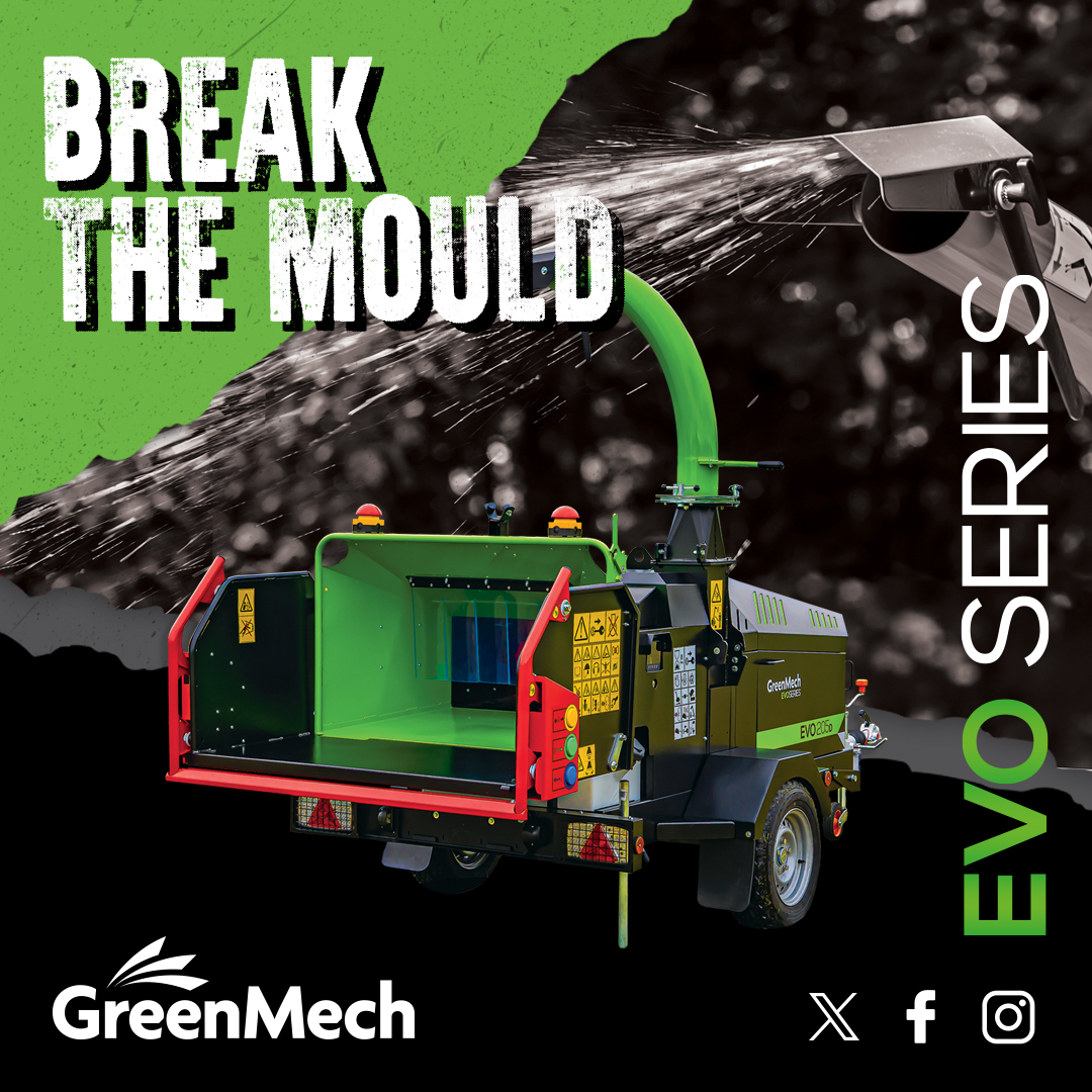 Check out the full EVO Range at greenmech.co.uk

✅6 & 8 Inch Models
✅Petrol & Diesel Options
✅Aggressive Bite
✅Smart Sense Technology
✅Even More Throughput

Arrange your free demo today!👇
greenmech.co.uk/book-a-demo/

#woodchipper #arborist #treesurgeon #greenmech