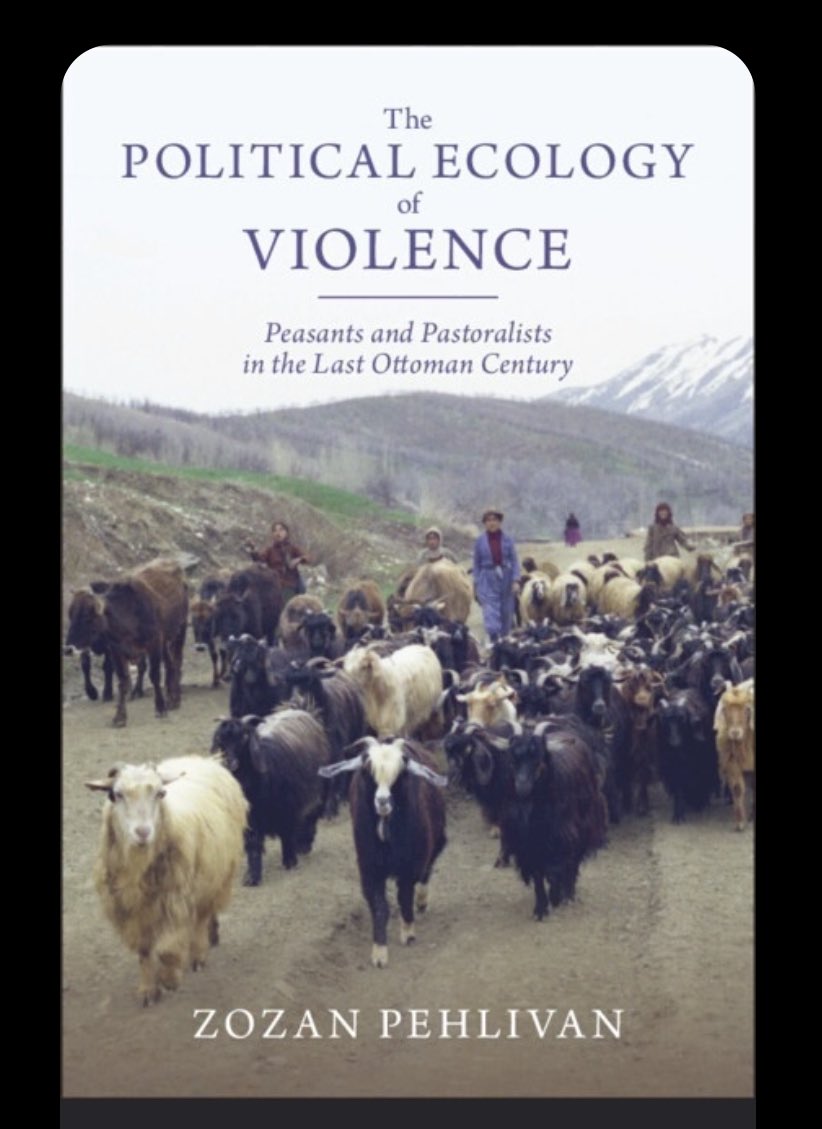 Keep an eye out for the forthcoming book by my dear colleague and brilliant friend, Zozan Pehlivan! 💫 “The Political Ecology of Violence: Peasants and Pastoralists in the Last Ottoman Century” (Cambridge University Press, 2024) cambridge.org/core/books/pol…