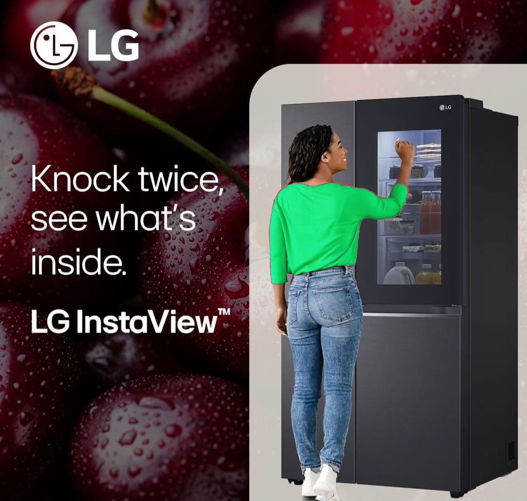 Is your fridge like a mystery box? Say hello to easy viewing access with the LG 611Lt Matte Black InstaView™ ThinQ™ 😉 Simply knock twice and watch the cool magic unfold 🪄 just instant visibility! Shop in-store and online- bit.ly/3ONHlGQ
