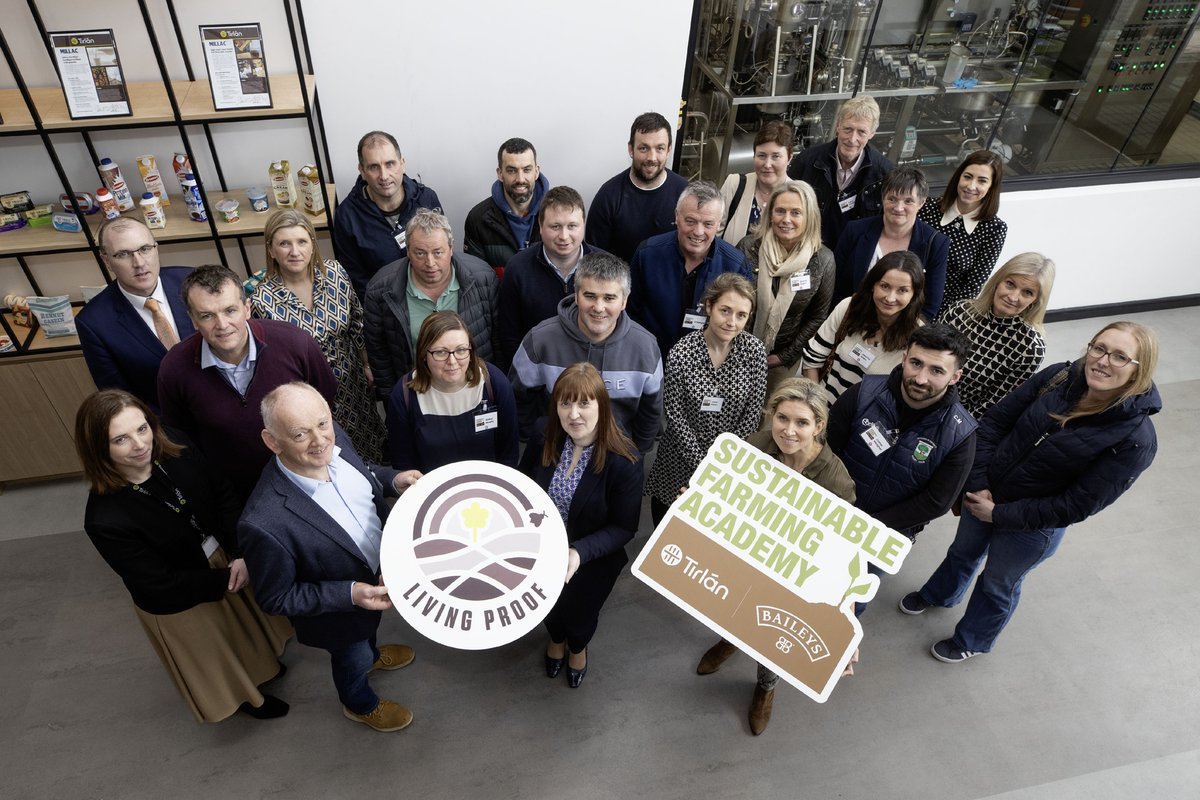 🎓🐄 🌱 Sustainable Farming Academy 24/25 application process is now open. Tirlán and Baileys are collaborating to support farm families’ environmental actions with the opening of applications for the fully-funded Sustainable Farming Academy. More info 👉 bit.ly/3w8Bt51