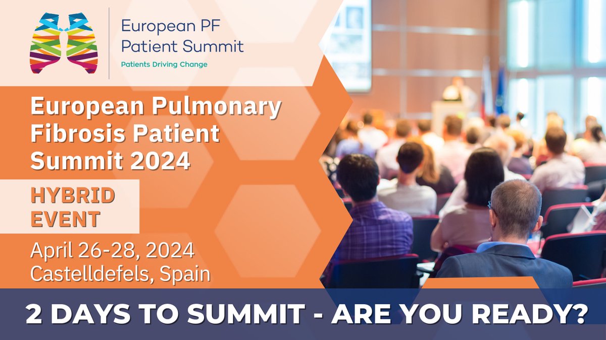 The 3rd European #PulmonaryFibrosis Patient Summit is getting closer! If you still have any questions, visit eu-pff.org/pfsummit24/ or contact our team at pfpatientsummit@eu-pff.org! We look forward to seeing you - whether on site in Castelldefels or virtually via Swapcard!