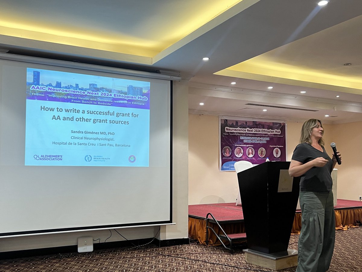 dryaredzewde's tweet photo. Day 2 of the #AAICNeuro #Ethiopia Hub continued with workshop where Prof/Sherif from UK &amp; Prof/Sandra from Barcelona shared their tips in grant writing including how to be resilient during rejection. 
@alzassociation @ISTAART @GBHI_Fellows @AddisAbabaUni https://t.co/I2cuq6zETp