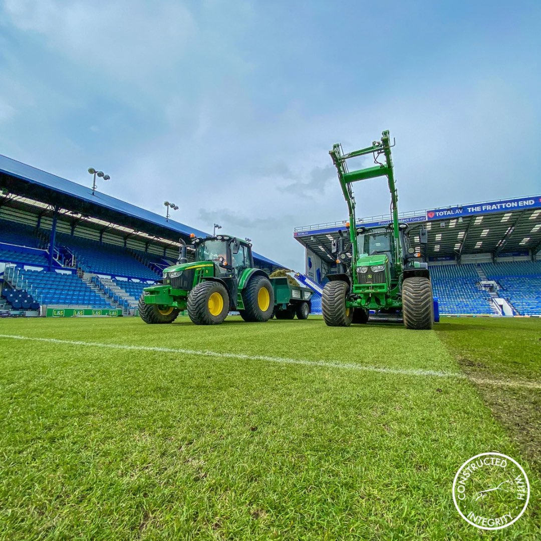 Congratulations to @Pompey FC for gaining promotion as Champions of League One. WHC are proud to have worked with Portsmouth FC with renovations of their training ground pitches & this year the Fratton Park stadium. We are delighted to be working with @rocket230580 & his team!