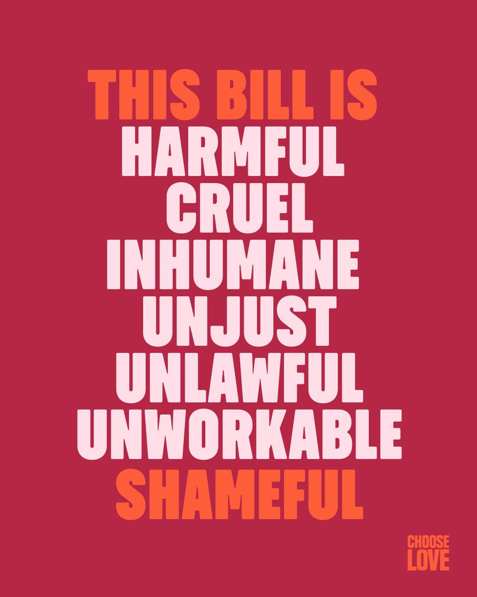 The Rwanda Bill is shameful. It pushes international law aside, undermines the fundamental human right to asylum and will cause torture survivors, families, children and vulnerable people extreme distress and danger. #ChooseLove #ChooseSolidarity #StopTheBill #RwandaBill