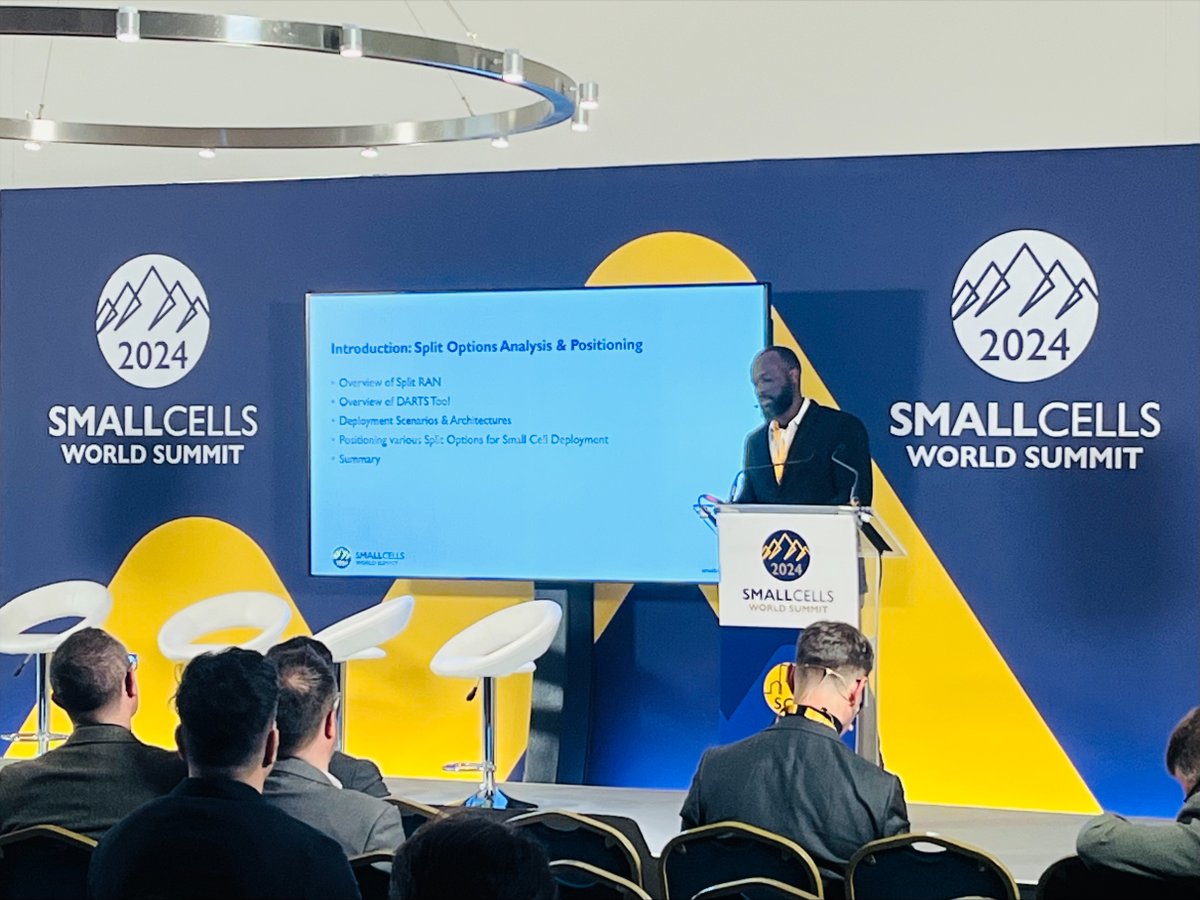 small_cells's tweet image. A fascinating talk from BT Group by Ryan Husbands on disaggregation, use cases and choice. Ryan looked into the SCF DARTs initiative and why we need the DARTs tool.

Find out what is coming up next on day two of #SCWS2024 here: smallcells.world/agenda-2024/

#SCF #DARTs