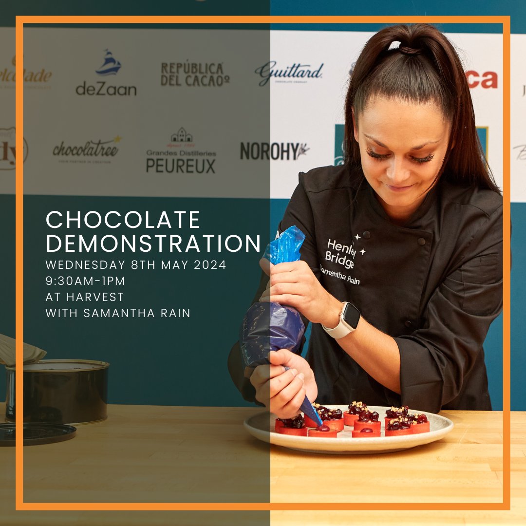 Join us for a chocolate demonstration with the amazing @samantharain who was apart of the England Culinary Team 2022 and won Bake Off-Creme De La Creme in 2016! 🍫

More information coming soon 👉 secure your ticket today, link below
eventbrite.com/e/come-and-joi…