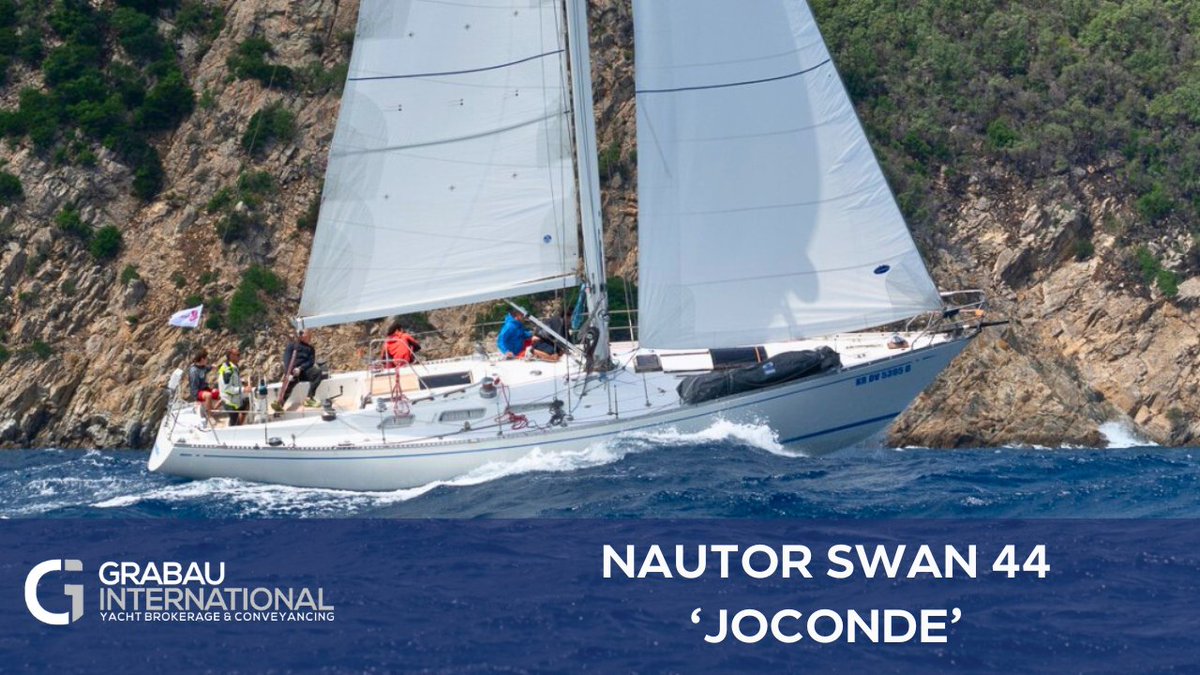 Check out the 1975 Nautor Swan 44 'JOCONDE' - For sale with Grabau International.

ow.ly/YY3E50RjmoZ

#yachtbrokerage #yachtsales #boatsales #luxuryyacht #yachtsforsale #nautorswan #swanyacht #nautorswan44 #swan44 #sparkmandandstephens #classicyacht #cruisingyacht