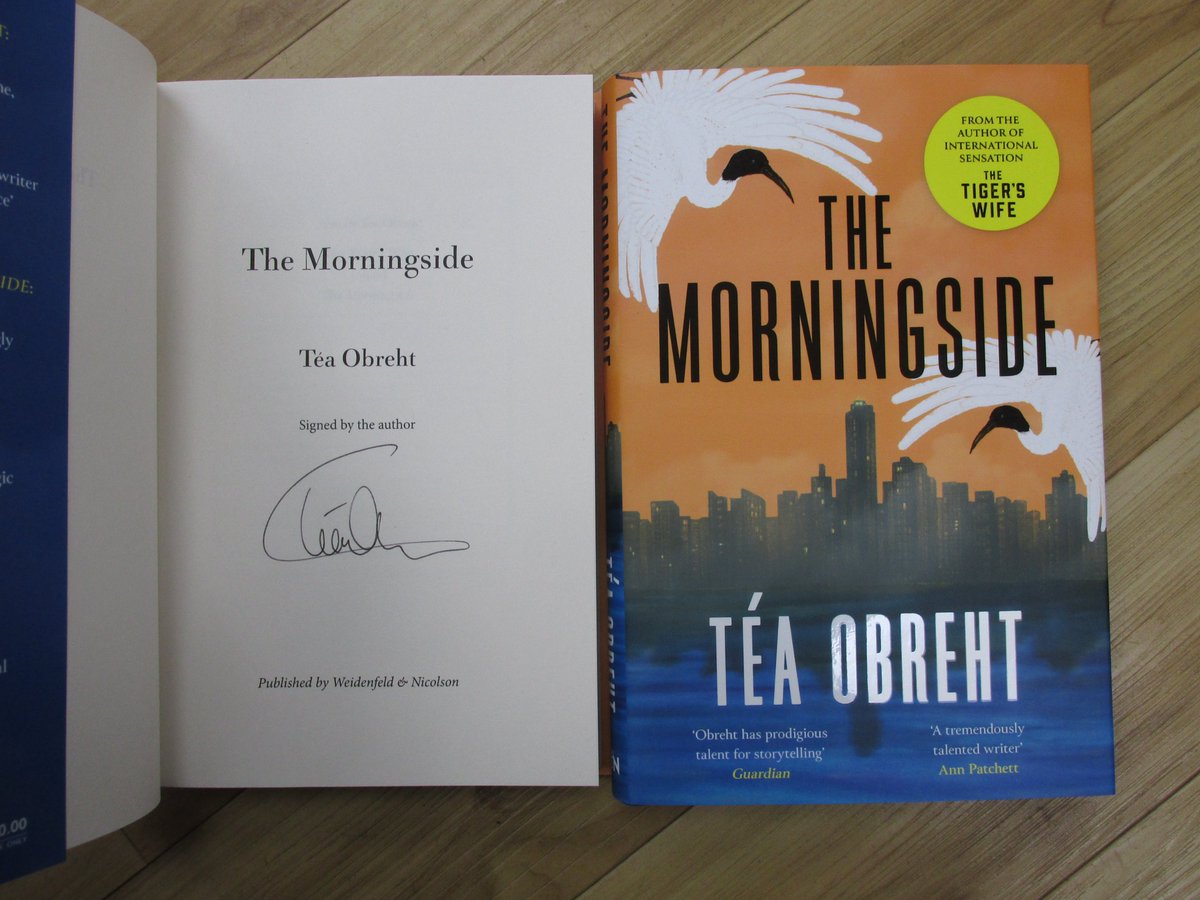 We have #signed copies of #TheMorningside, the new book from award-winning, international bestseller Téa Obreht. The book is full of #myth and #magic and characters you won't be able to forget
In #Haverfordwest #Pembrokeshire or at ebay.co.uk/itm/1666941801…
<a href="/wnbooks/">W&N</a> #bookshopsigned