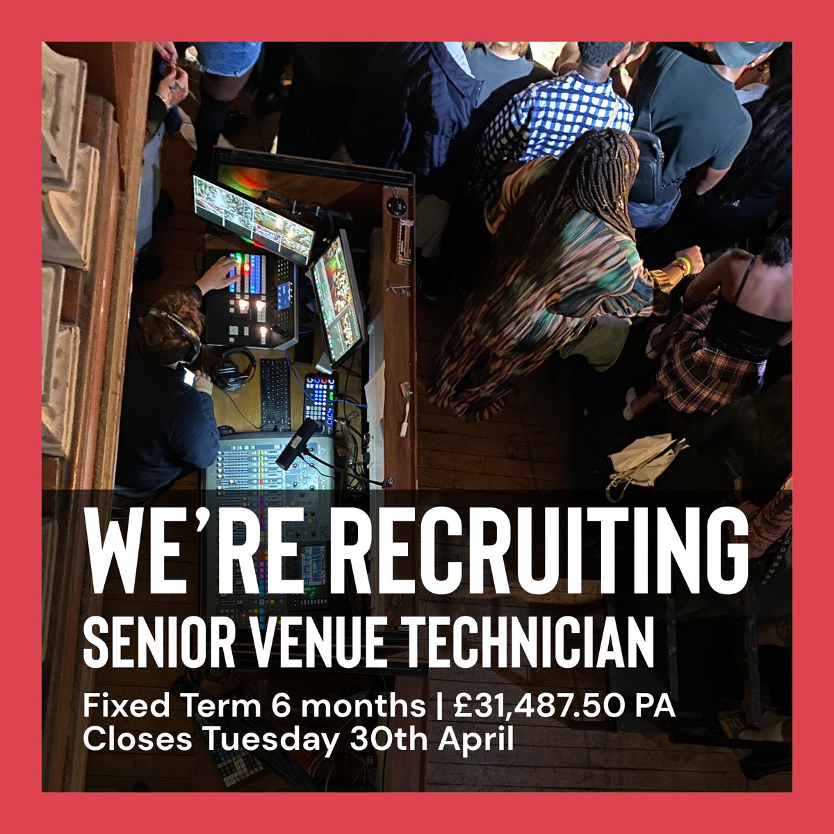 👀Join our Stanley Family, we're on the look out for a Senior Venue Technician! 👉Full-time (Fixed Term 6mnths) | £31,487.50PA 🤔More info, email our Events & Operations Manager, Amie on amie@stanleyarts.org 🔗Download our Recruitment Pack, visit 'Recruitment' in the link in bio