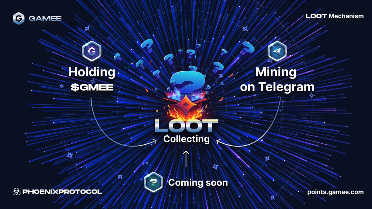 The first 'week' of Loot mining ended in under 48 hours! ⛏️ Until the next mining session, you can still collect Loot at points.gamee.com And there's more to come... 👀
