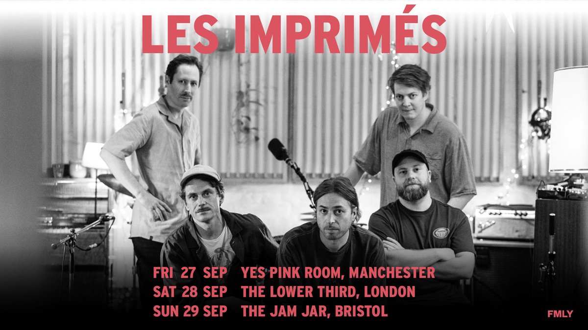 MetropolisMusic's tweet image. NEW &amp;gt;&amp;gt; Following the release of his long-awaited debut album ‘Rêverie’ last year, #LesImprimes will play @yes_mcr (The Pink Room), @lowerthirdsoho and @JamJarBristol in September 🙌
 
Book tickets on Friday 26th April at 10am 👉 metropolism.uk/Qpk850RmXb0