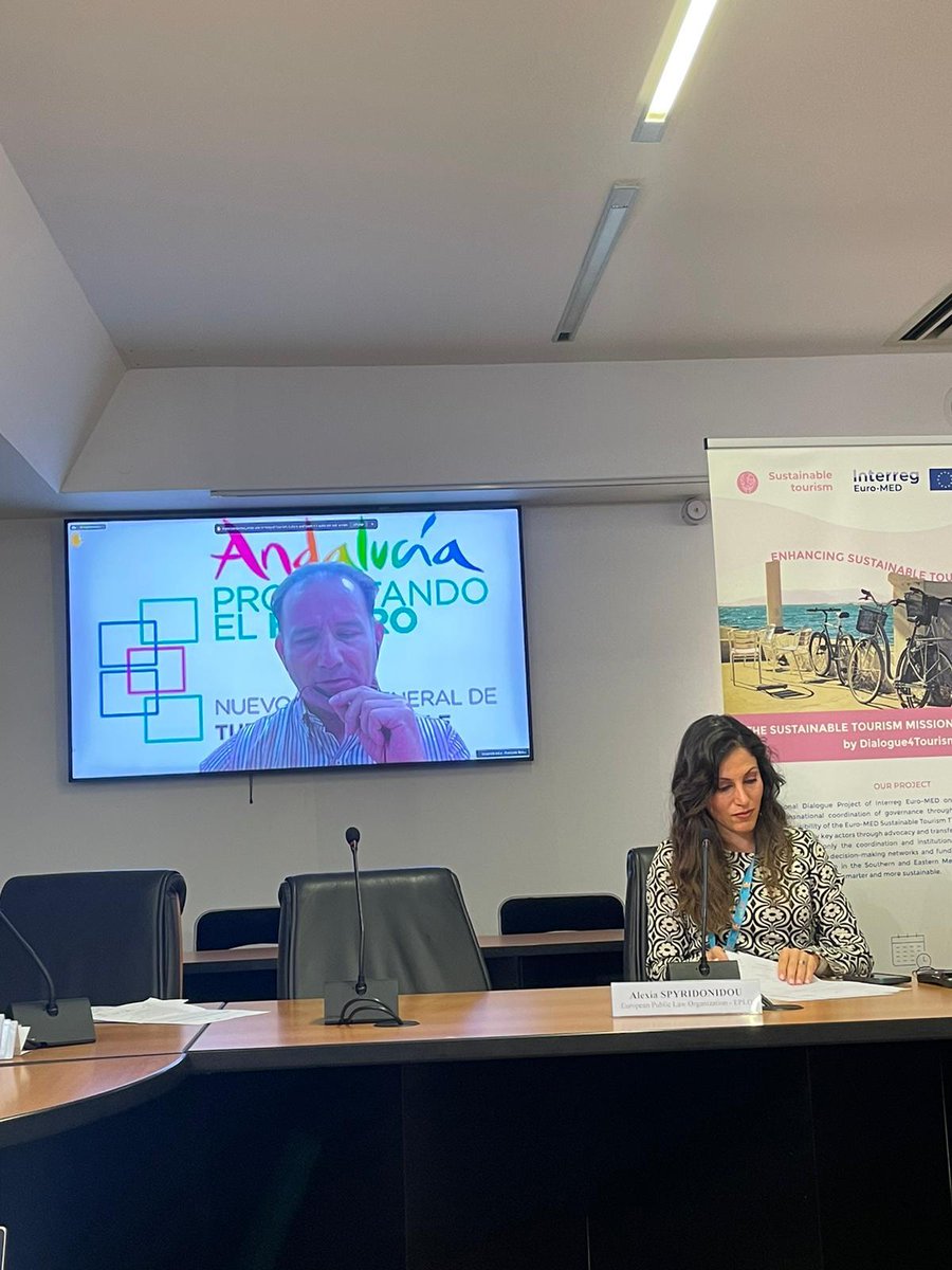 #TurismoAndalucíaEU 
🔛Participamos en el evento de @Gov4Tourism para la promoción de la cooperación en el Mediterráneo y más allá, para aumentar el nivel de coordinación y la capacidad institucional para hacer el turismo más verde, más inteligente y más resistente.