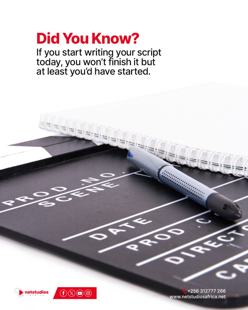 Everything you need to begin your odyssey, you have it within you so start creating. 😉

#NetstudiosAfrica #Filmmaking #CreativityUnleashed #LightsCameraAction #Storytelling #FilmProduction #ContentCreation #CinematicExperience #BehindTheScenes