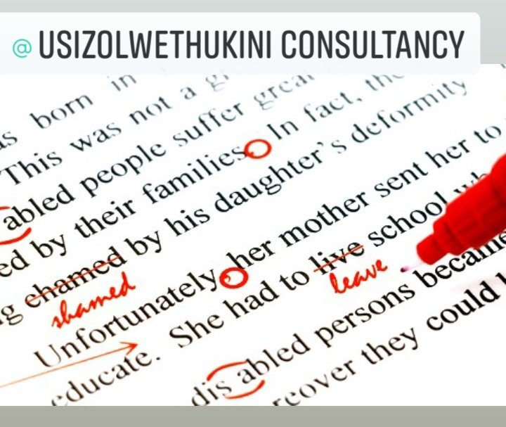 Having a deadline for your Honors, Masters or PhD paper?

Take it easy, @UsizoLwethuKini Professional #Editing experts are here to help you do final touch ups to your dissertation.

➡️We can fix grammatical errors, improve sentence structure & more.

#OurHelpToYou
📞081 323 1998