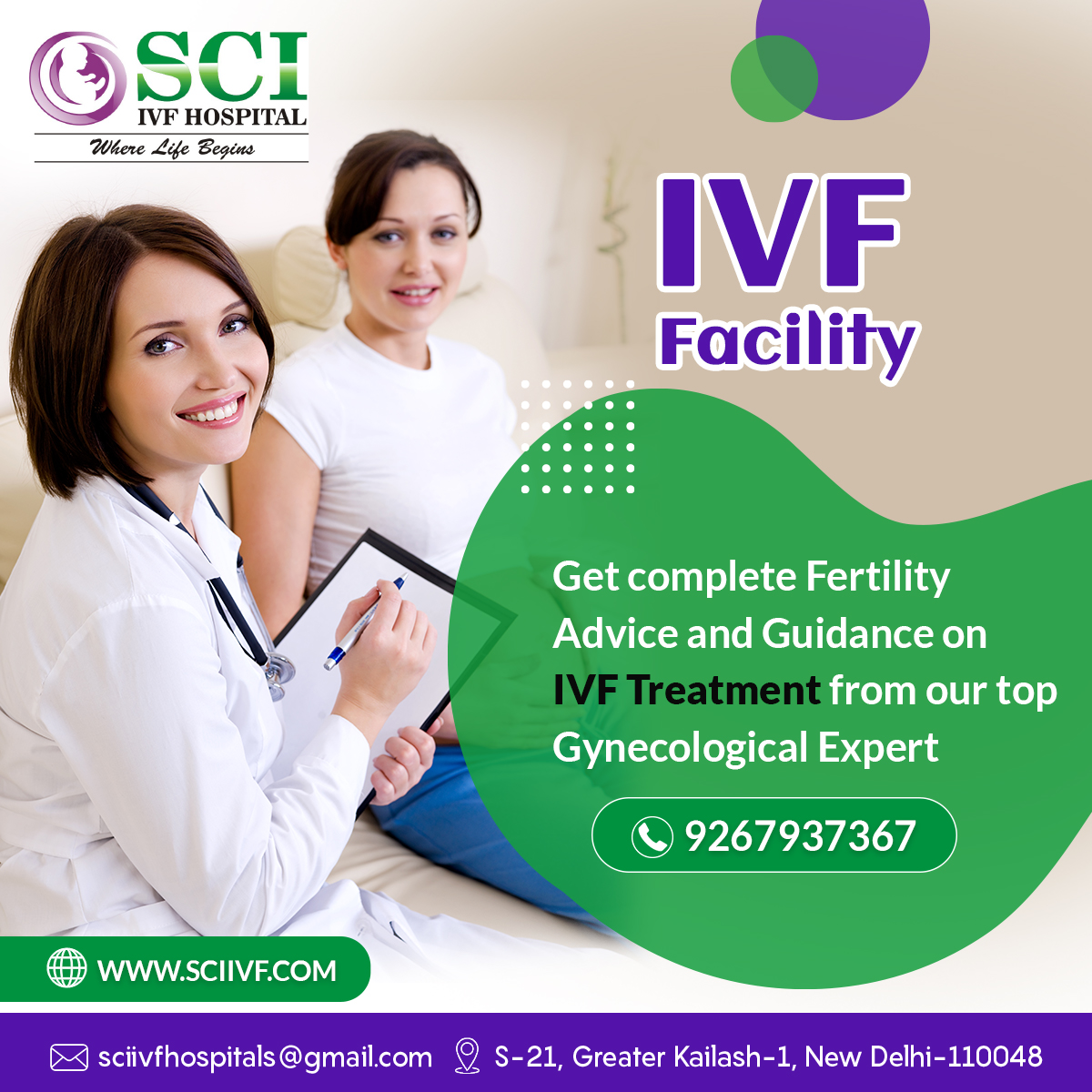 SCI IVF Hospital is offering FREE consultations with our renowned IVF specialists! Whether you're exploring fertility options or ready to take the next step, we're here to support you. Book your consultation now! +𝟗𝟏-𝟗𝟐𝟔𝟕𝟗𝟑𝟕𝟑𝟔𝟕 #IVF #Infertility #SCIIVF #IVFCost