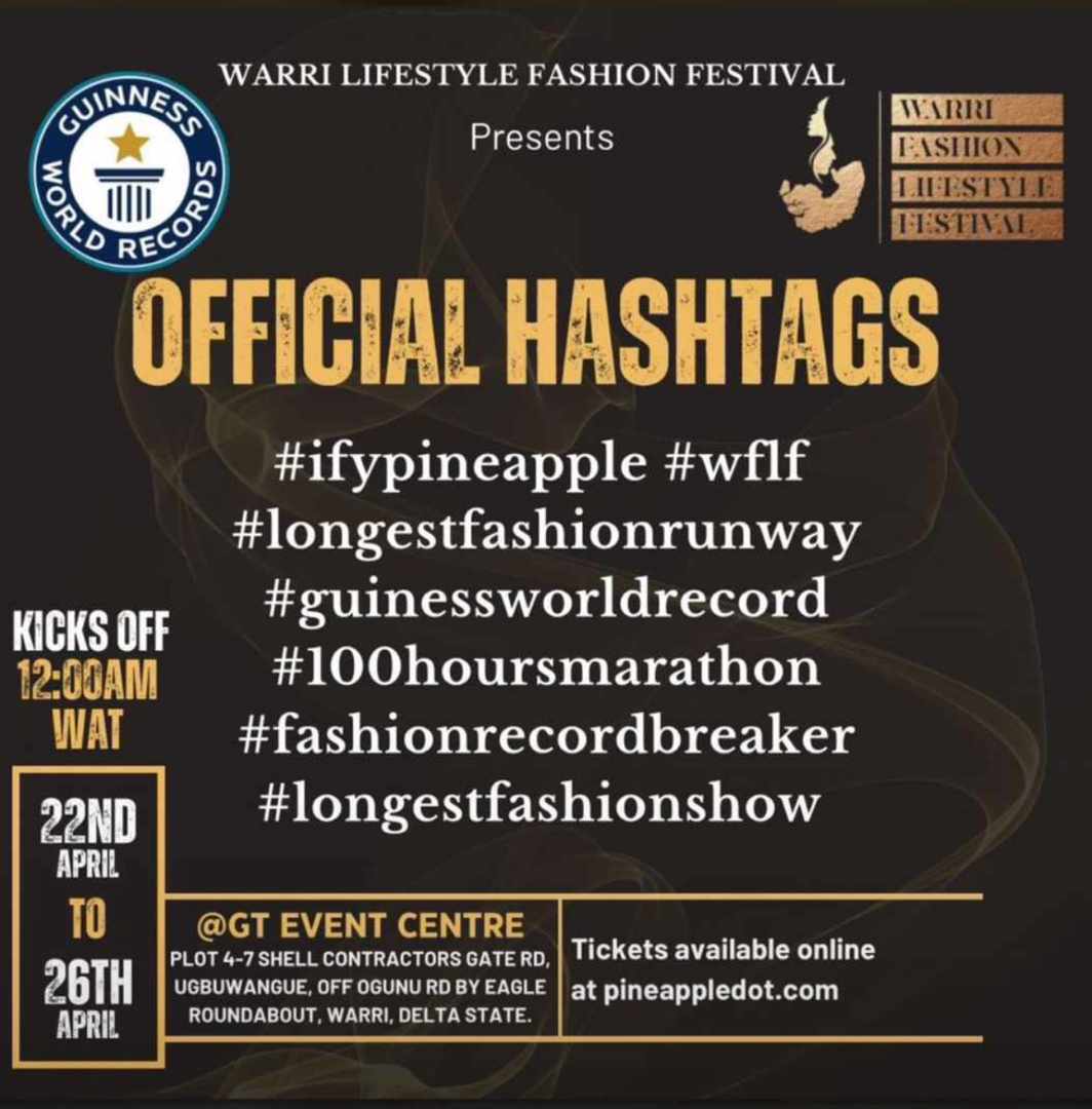 Your_Fav_Alien1's tweet photo. Still on the matter
Reaching the 60th hour Mark
#IfyPineapple
#WfLf
#longestfashionrunway
#GuinessWorldRecord
#100hoursmarathon
#FashionRecordBreaker
#LongestFashionShow
#WarriToTheWorld https://t.co/w33fbfKR0r