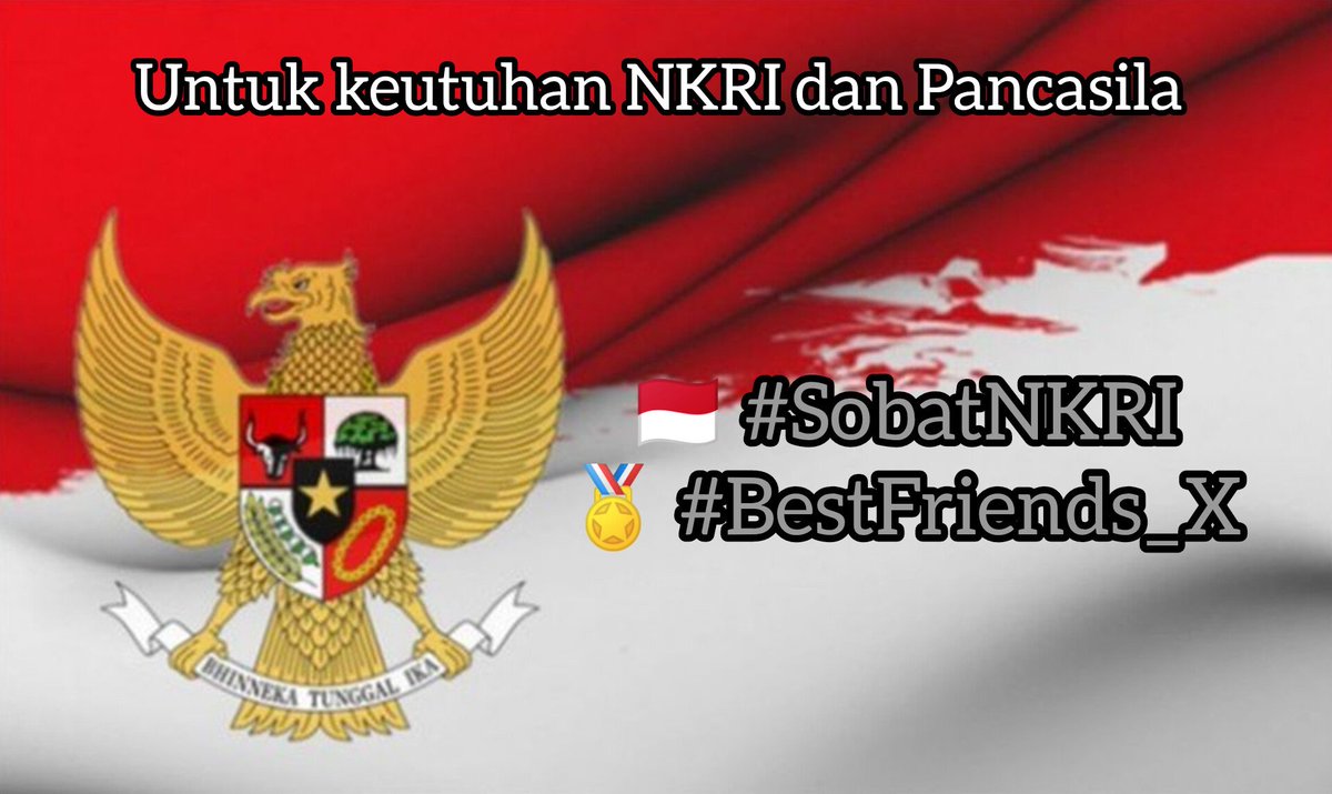 🐾 Untuk Indonesia & Pancasila 🇲🇨 #SobatNKRI 🏅 #BestFriends_X 🥁 Mau tak mau 🥁 Suka tak suka 📡 KPU resmi menetapkan presiden ke 8 🎉 Selamat Memimpin 🇲🇨 🎯 Mari legowo Untuk keutuhan NKRI & Pancasila 🪩 Tak usah ribu & ribet posisikan dirimu ✔️ Pemerintah ✔️ Oposisi