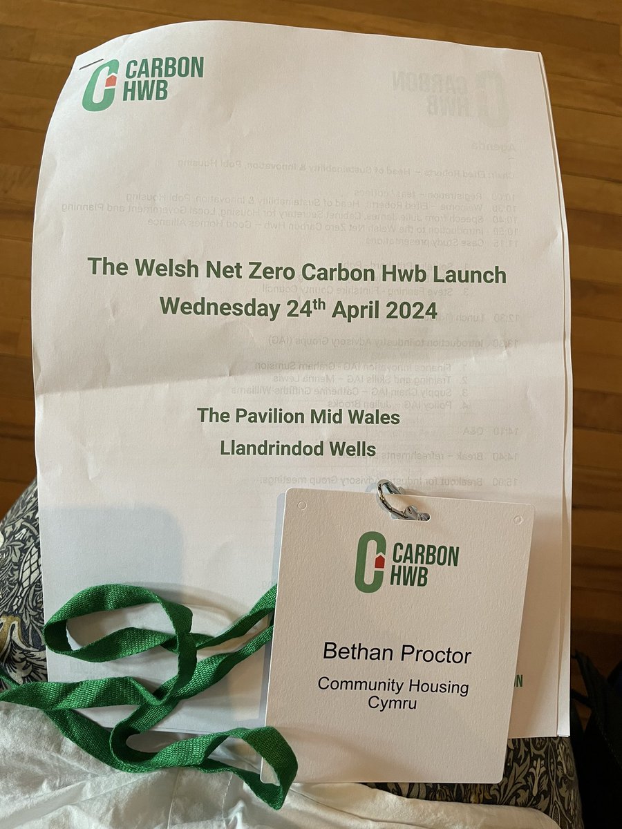 I’m at the launch of the Welsh Net Zero Carbon Hwb this morning, a hub which aims to support social landlords on the decarbonisation journey