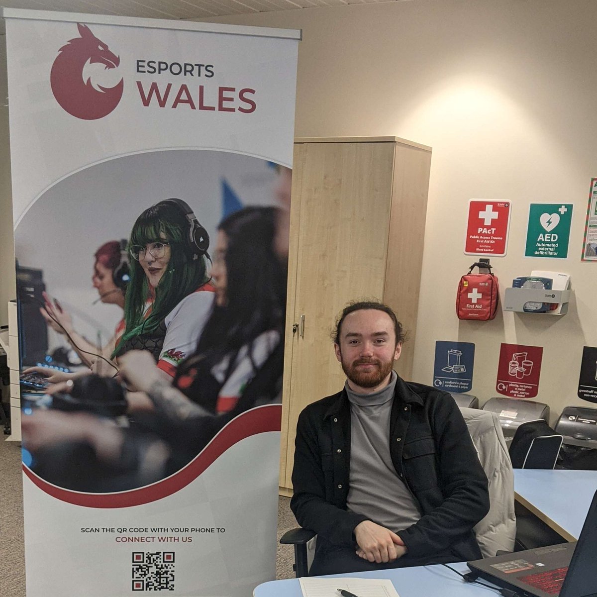 Hey All! We are in the Business Fair in #Bargoed today! Come along and find out all about opportunities in the esports and gaming industry.