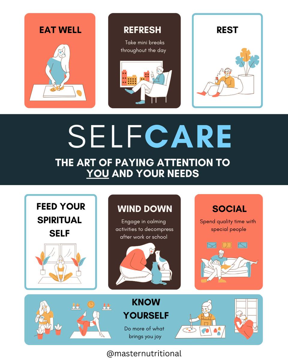 Embracing the art of self-care: ✓ Nourish your body. ✓ Refresh your mind. ✓ Rest your soul.

Visit masternutritional.com

#selfcare #selfcaretips #selfcaresunday #selfcarematters #selfcarefirst #selfcareroutine #selfcareday #selfcaredaily #selfcareisntselfish #selfcarelove