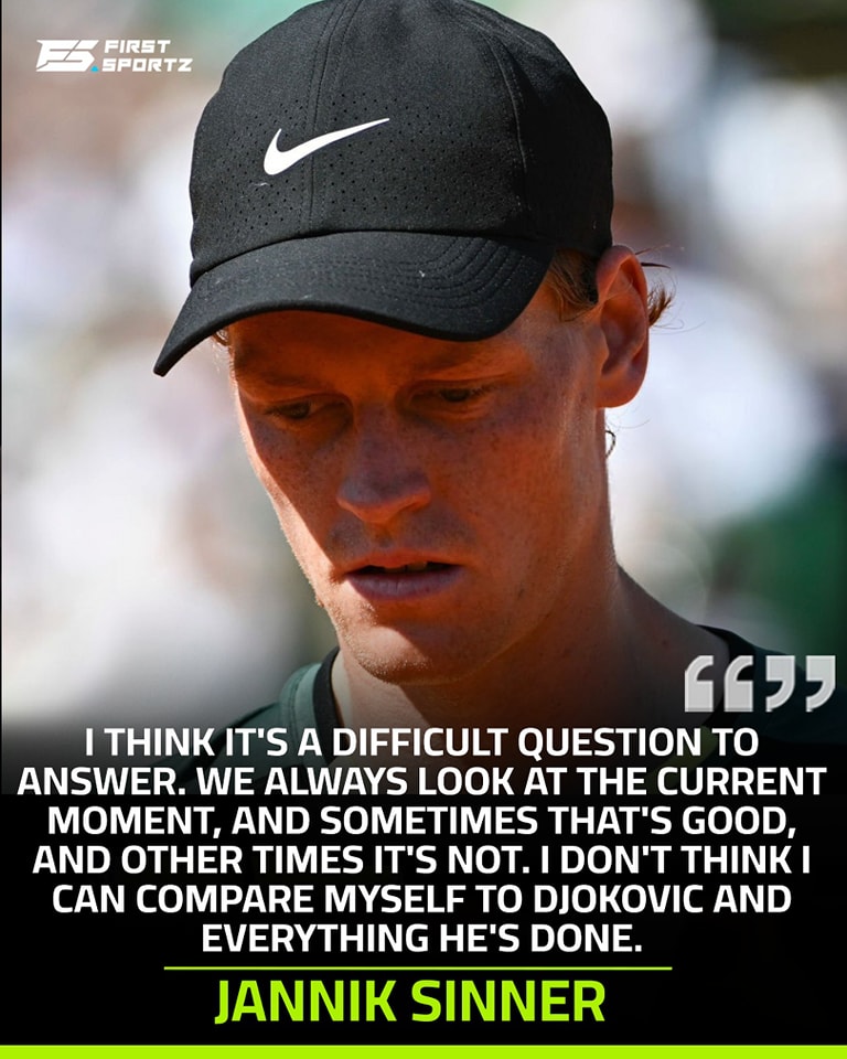 Jannik Sinner's perspective on greatness.
#JannikSinner #tennis #tennisplayer