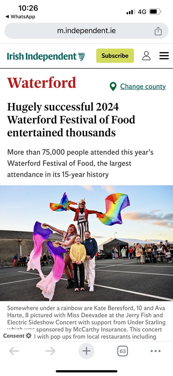 Thank you @Independent_ie Read full article here 📸 m.independent.ie/regionals/wate… #wfof