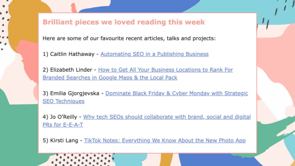 📧 This week's #WTSNewsletter features pieces by @annika_haataja, @CaitlinTheSEO, @Its_Liz_Linder, @me__emi__, @JoMarieOReilly & @KirstiLang + an exclusive discount from our WTSPartner @DigitalOlympus --- Catch up on this week's edition here ⬇ mailchi.mp/womenintechseo…