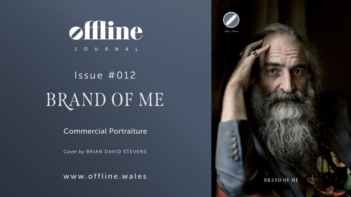 New issue #012 available to pre-order now. 'BRAND OF ME' issue on commercial headshots and portrait photography in and linked to Wales. A4 / 44 pages. Limited print run. Cover by the talented Mr @driftingcamera Ships 29 April. offlinejournal.bigcartel.com/product/offlin…