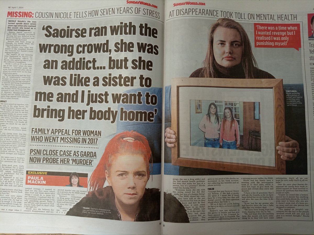 Saoirse Smyth missing since 11th April 2017, Belfast. 

#SaoirseSmyth❤🙏🏼 
#HelpBringSaoirseHome 
#JusticeForSaoirse⚖️ 
#DontLetSaoirseBeForgotten