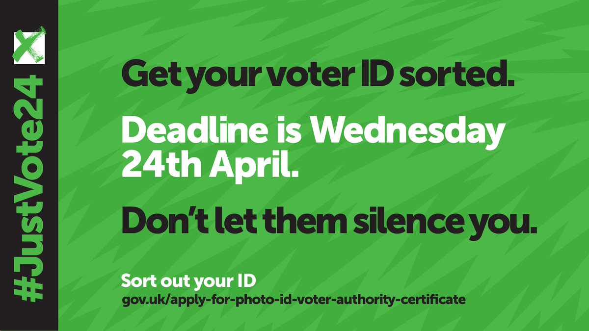 Spread the word. If you don’t have the correct voter ID, you will be turned away and unable to use your superpower and vote in the local elections on May 2nd. Don’t let that happen. Here is everything you need to know about what ID will or won’t work gov.uk/how-to-vote/ph….…