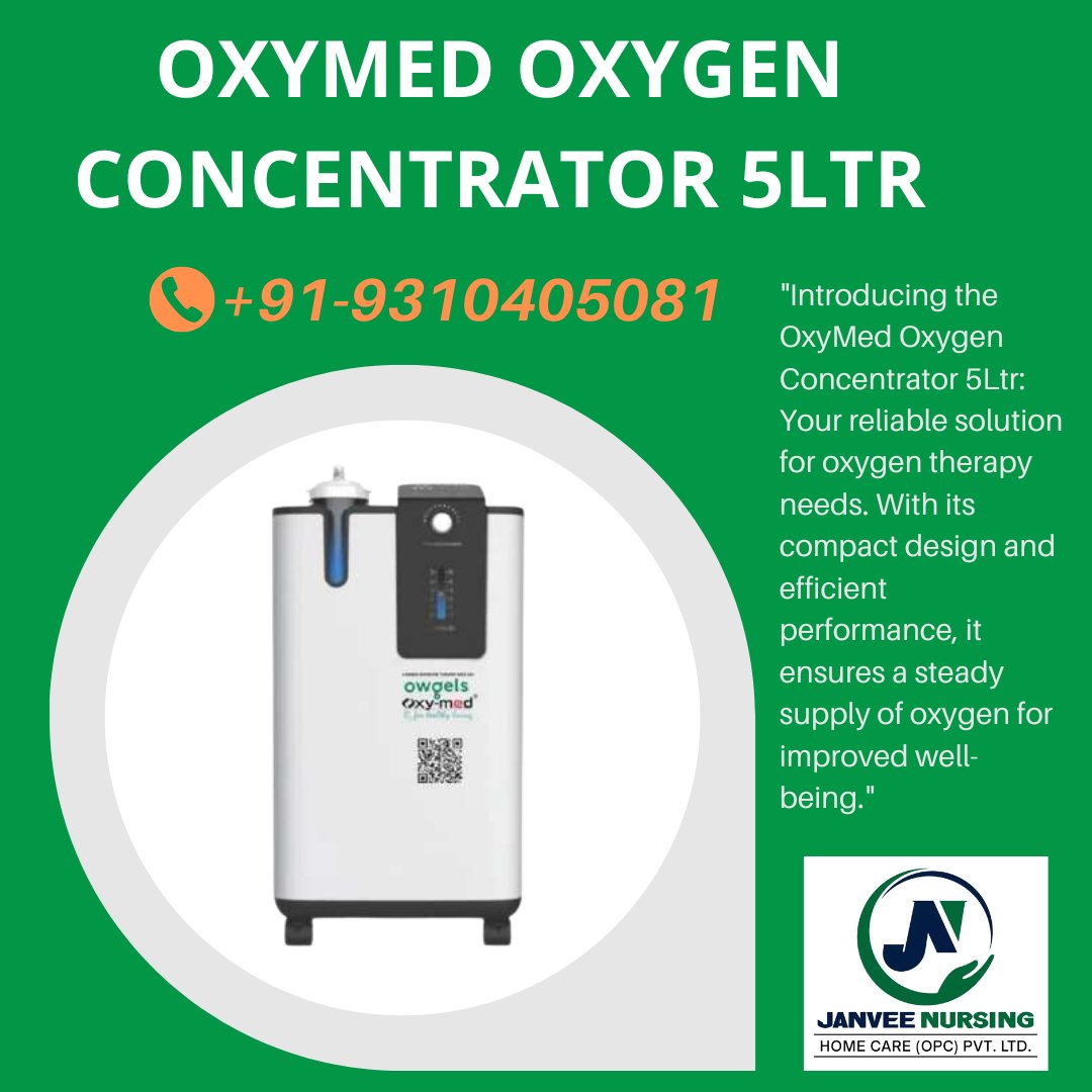 'Introducing the OxyMed Oxygen Concentrator 5Ltr: Your reliable solution for oxygen therapy needs. With its compact design and efficient performance, it ensures a steady supply of oxygen for improved well-being.'
#oxygenconcentrator