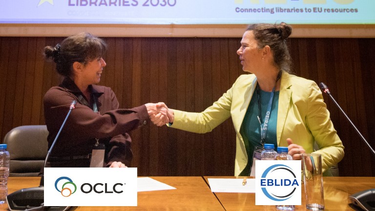 We're teaming up with #OCLC to empower the #library community 🥰 ✅'Because what is known must be shared,' ✅'Together we will and can go faster and reach further.' said #EBLIDA President @ErnaW & Saskia Leferink. 👉bit.ly/4bbNEwT