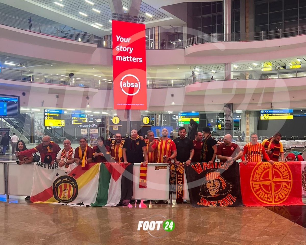 Close to 1,000 fans of Esperance de Tunis have touched in Pretoria ahead of the second leg of the Caf Champions League semi-final against Mamelodi Sundowns.