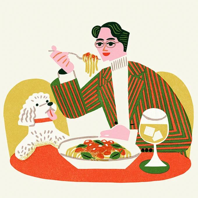 亀屋食品様のコーポレートサイト内のイラストの一部です。 実際のサイトでは動きもあって良い感じです