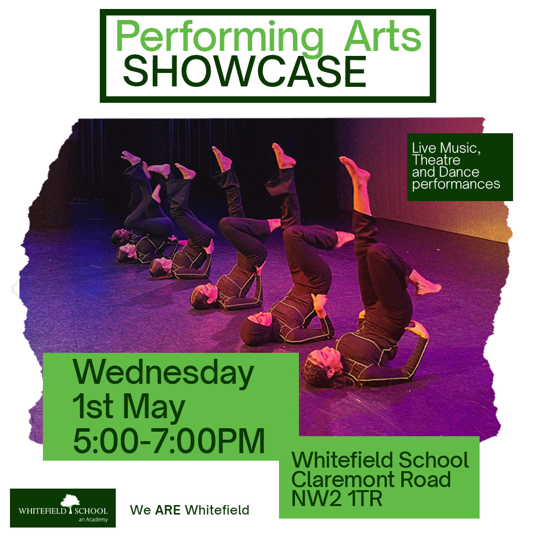 🌟Drama rehearsals well underway for our Performing Arts showcase next Wednesday! Remember to sign up for attendance via our website, we look forward to welcoming family and friends to the show. 🔗whitefield.barnet.sch.uk/104/latest-new… 📌Whitefield School, Claremont Road, NW2 1TR