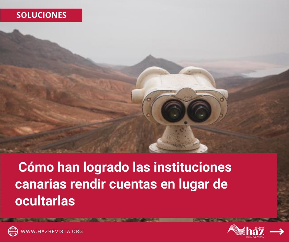 Las #institucionespúblicas de #Canarias han logrado en poco tiempo unos niveles de #transparencia superiores al de otras #CCAA. ¿Cómo es su modelo de #rendicióndecuentas que está siendo imitado por otros?  
👉 hazrevista.org/soluciones/202…
#PeriodismodeSoluciones 
<a href="/parcan/">Parlamento Canarias</a> <a href="/Dyntra_org/">Dyntra</a>
